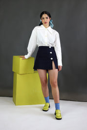 salut beauté | Dark Blue Skirt | The Air Uniform