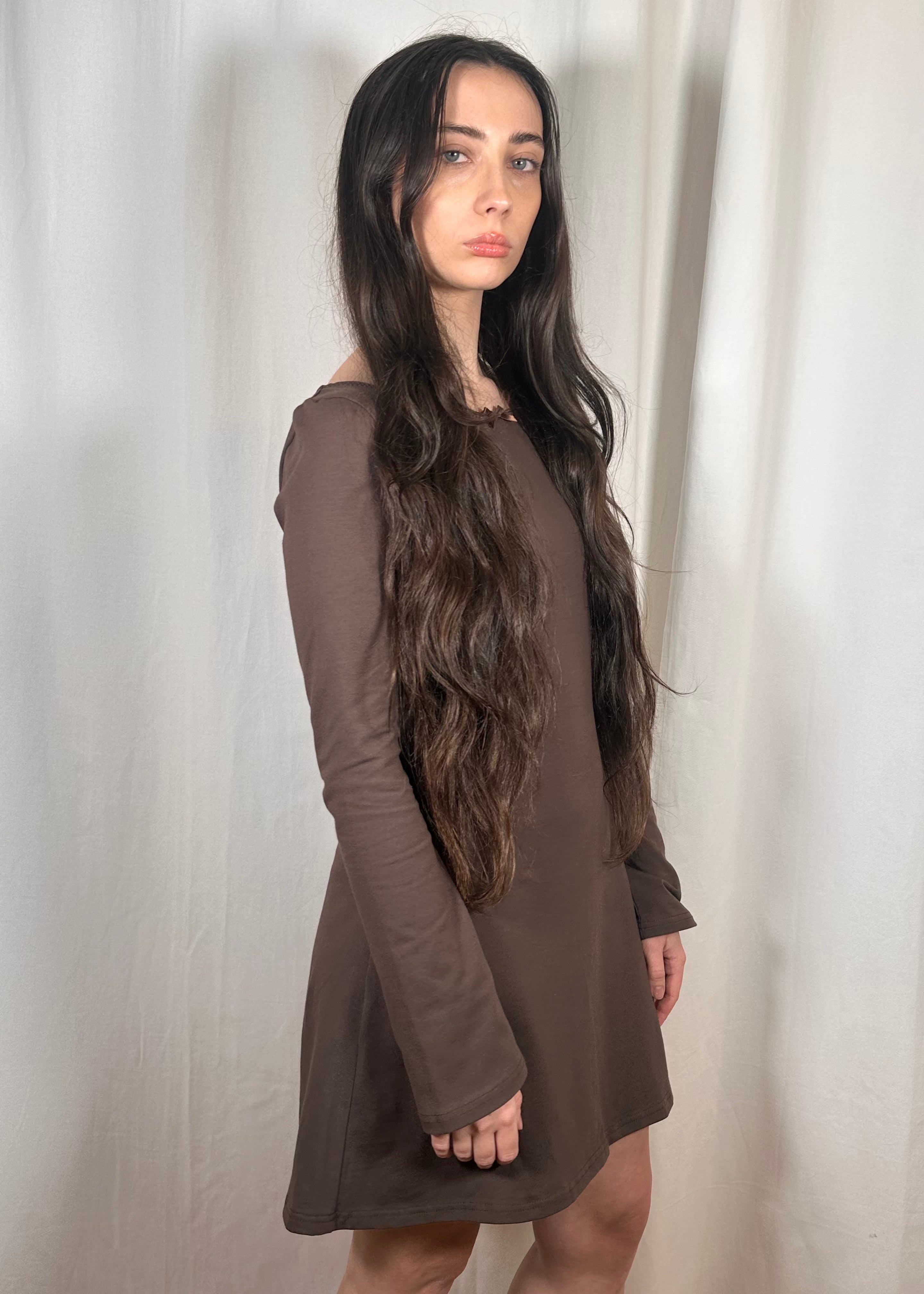 Brigitte Dress Chocolate