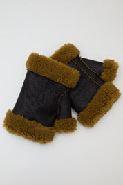 jakke sandy shearling gloves black avocado