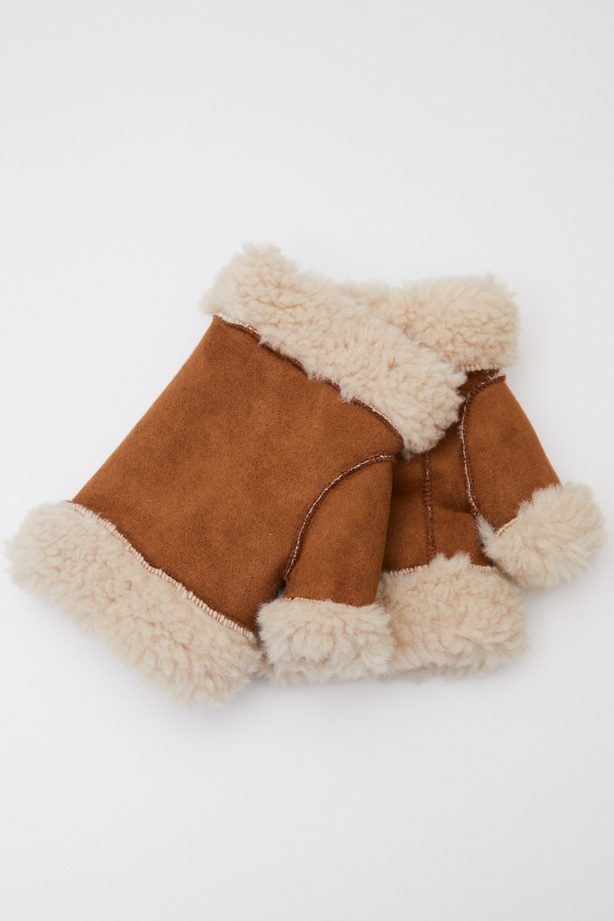 Jakke sandy shearling gloves in tan