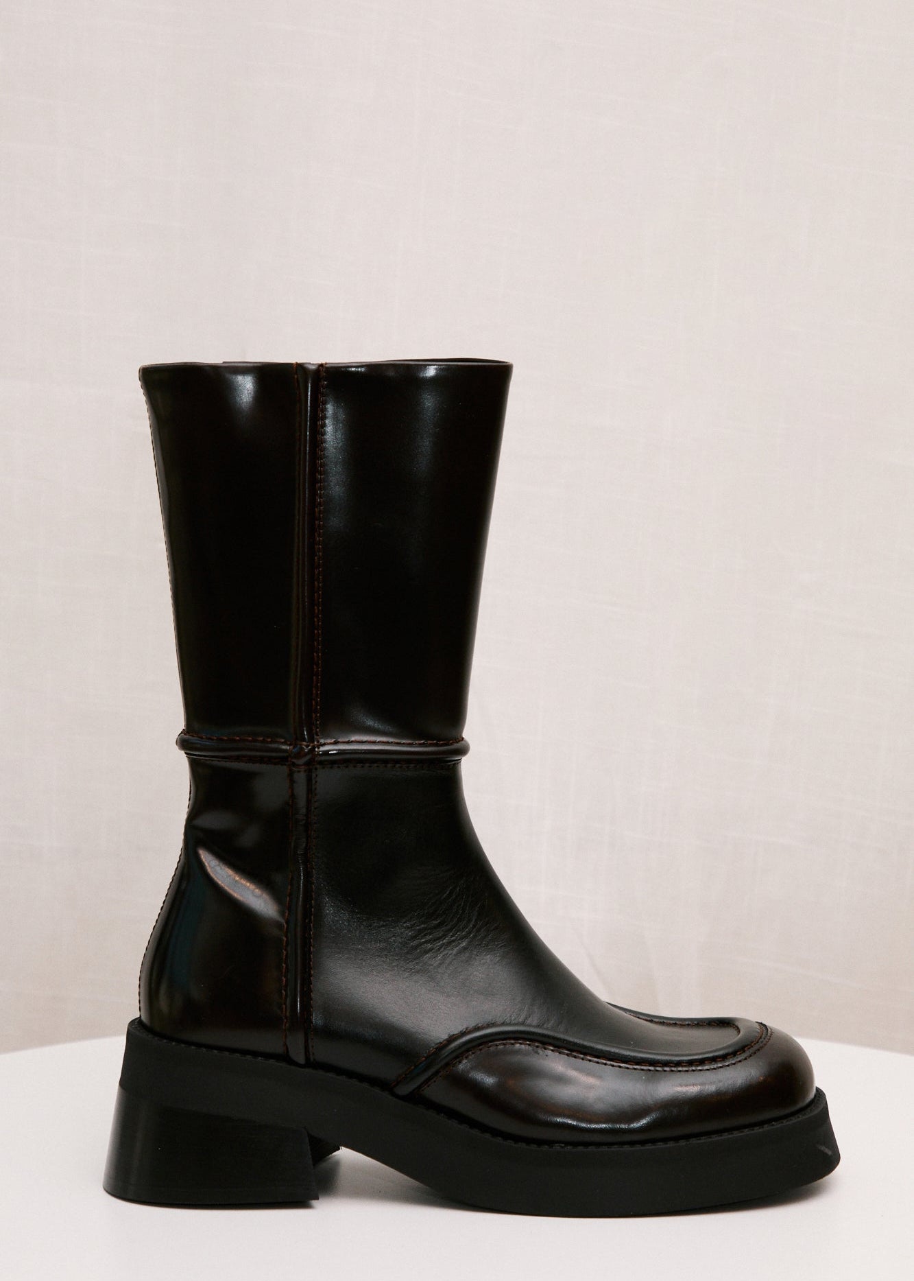 miista inne boot black and brown