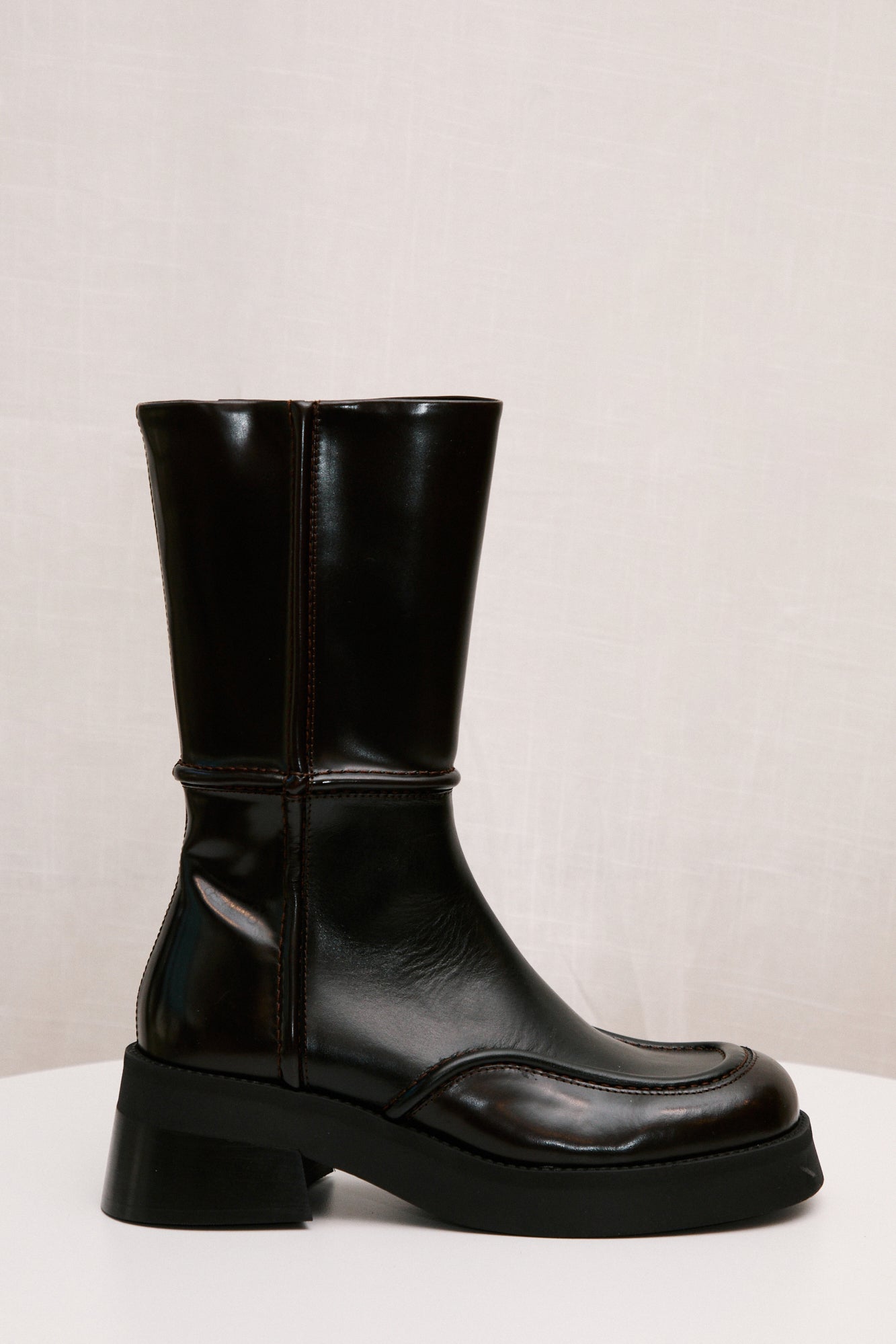 miista inne boot black and brown