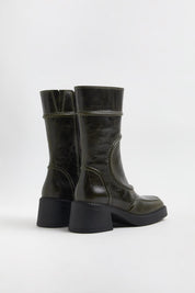 Malene Khaki Ankle Boots