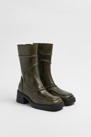 Malene New Khaki Ankle Boots