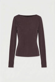 Kylie Long Sleeve Top in Chocolate