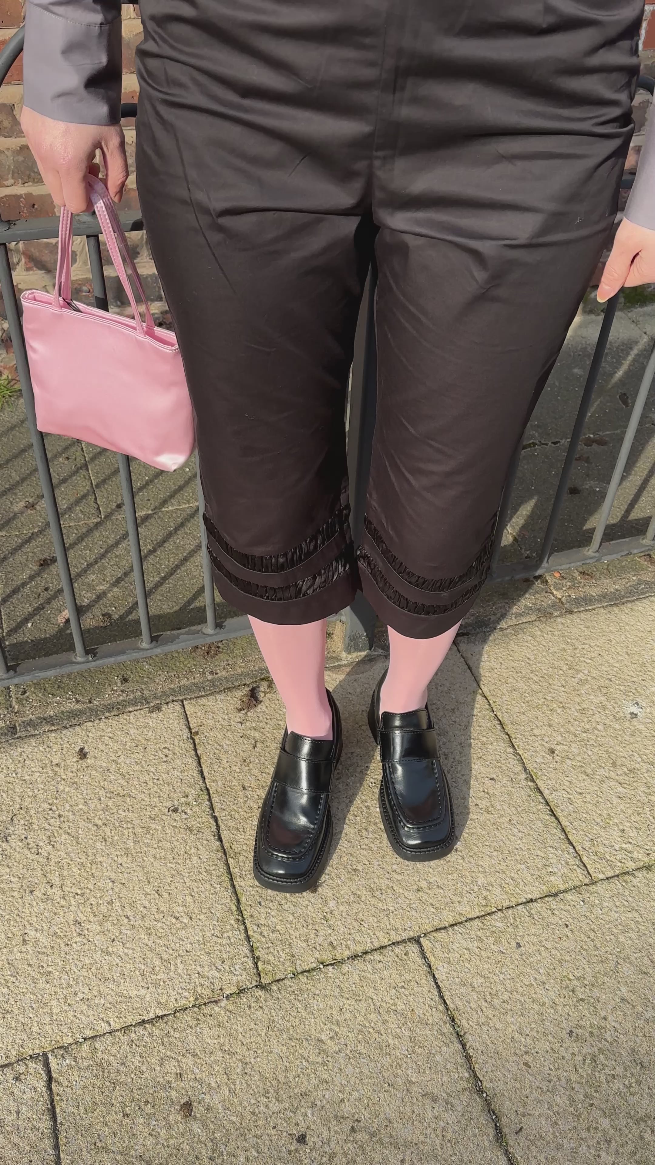 Alara Trousers in Black Hai