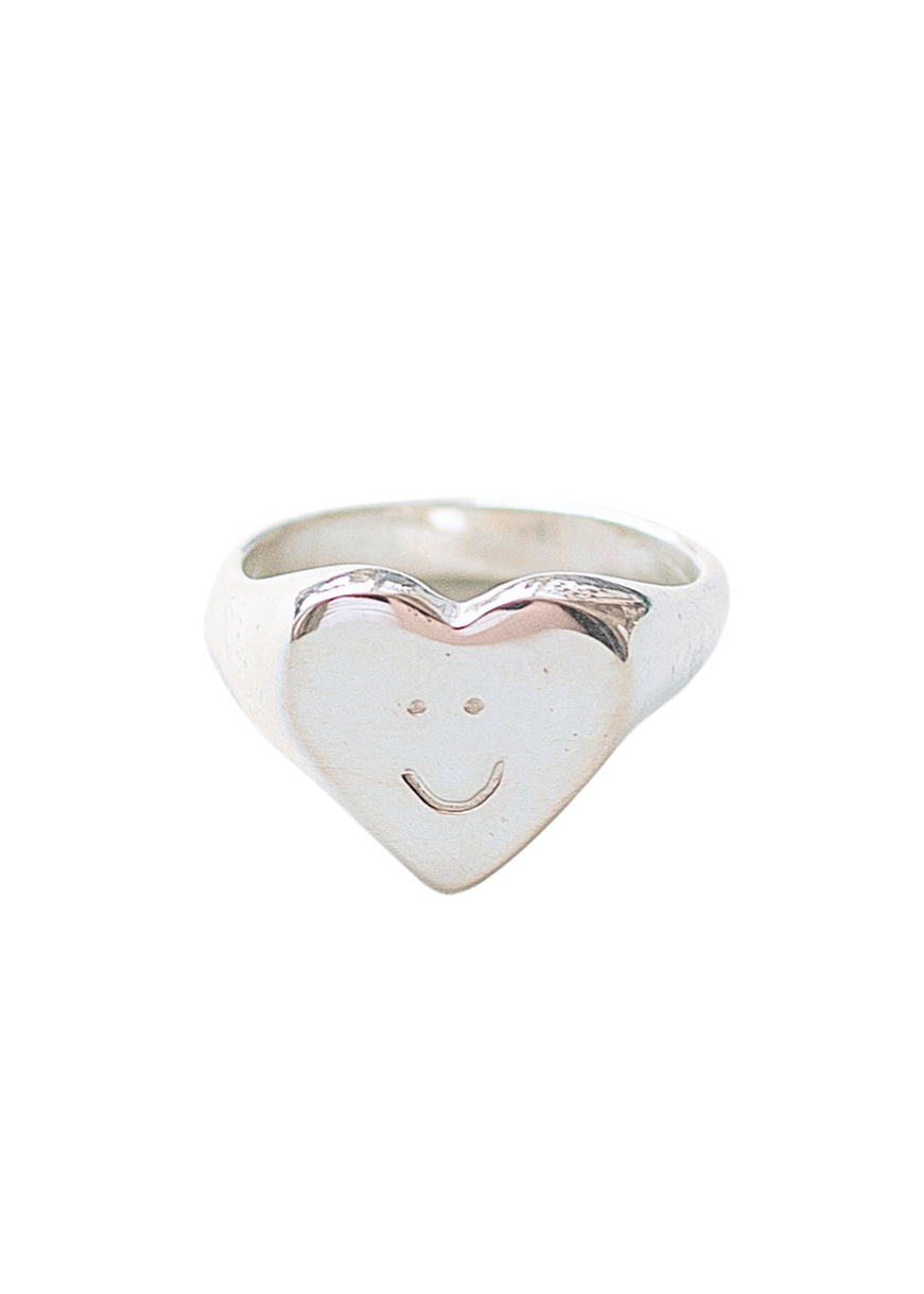 Smiley Heart Signet