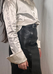 Oversized Cuff & Collar Miss Sixty Blouse