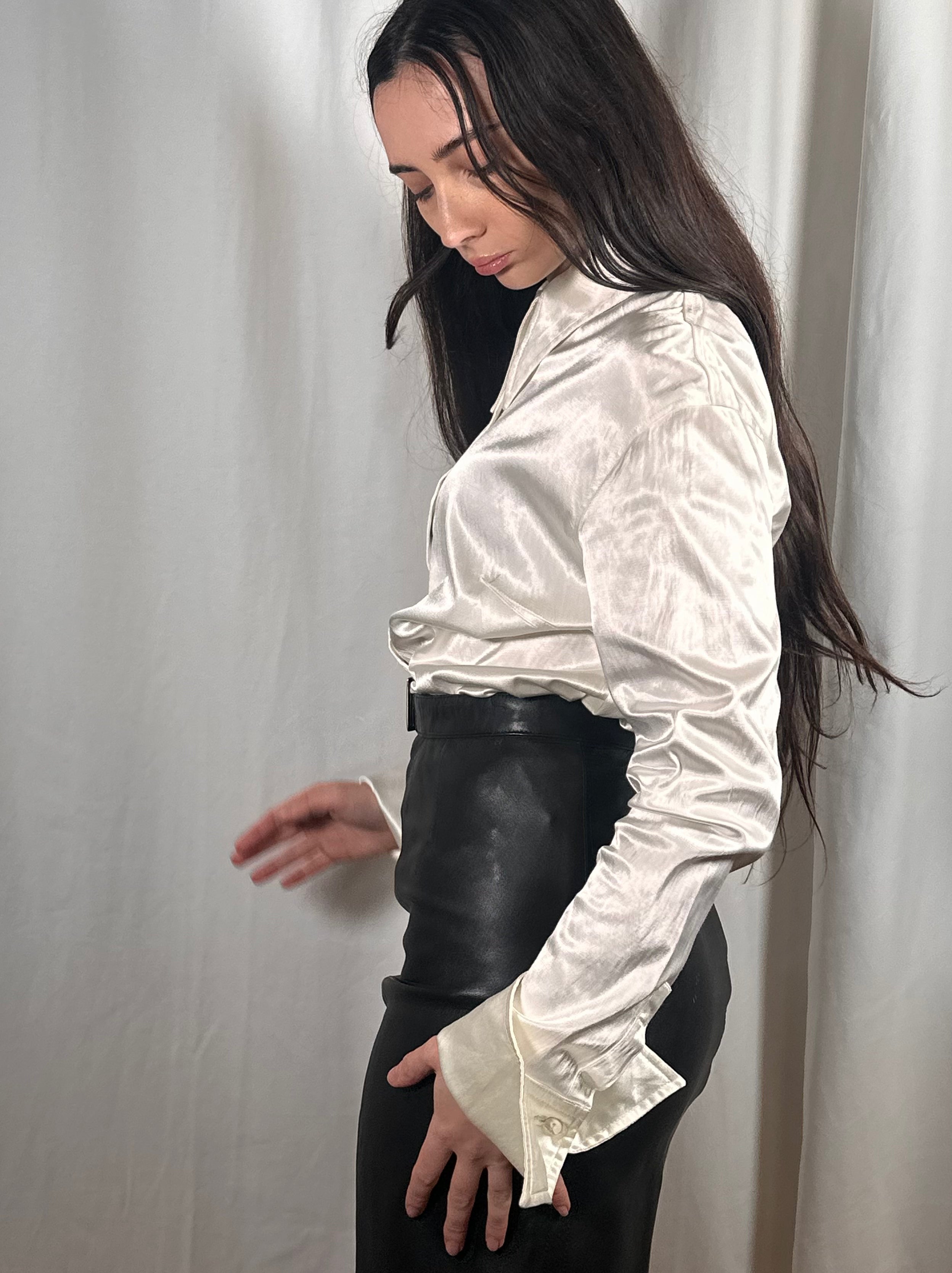 Oversized Cuff & Collar Miss Sixty Blouse