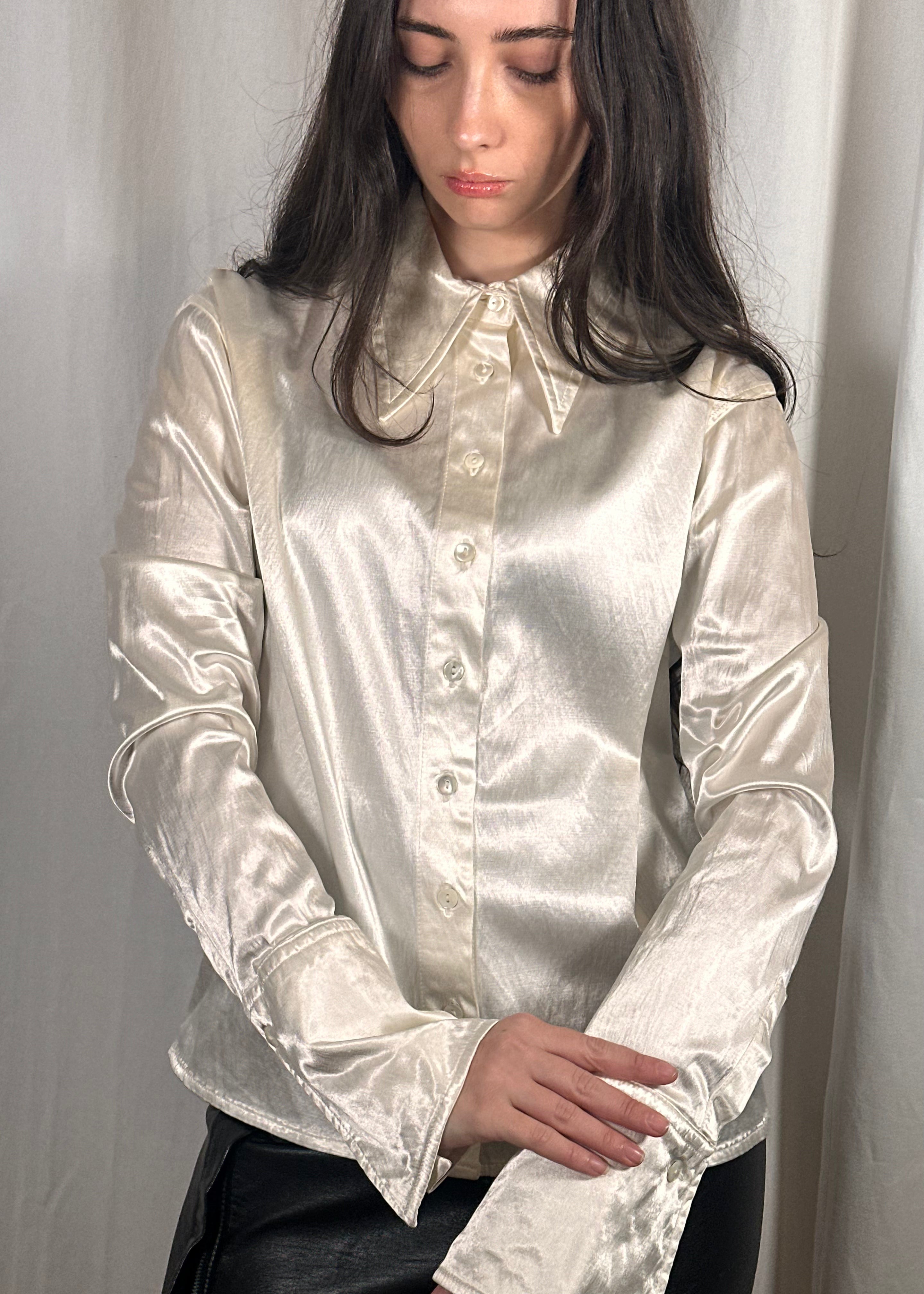 Oversized Cuff & Collar Miss Sixty Blouse