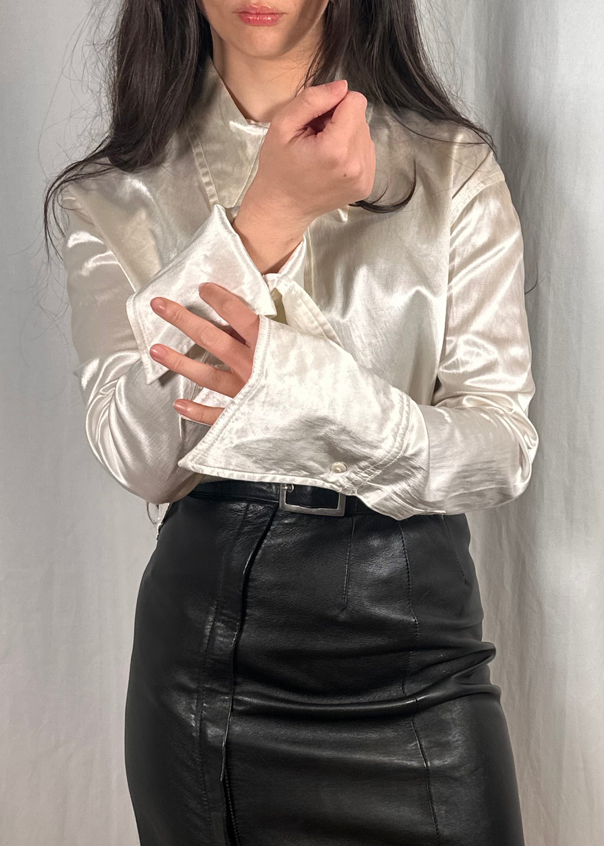 Oversized Cuff & Collar Miss Sixty Blouse