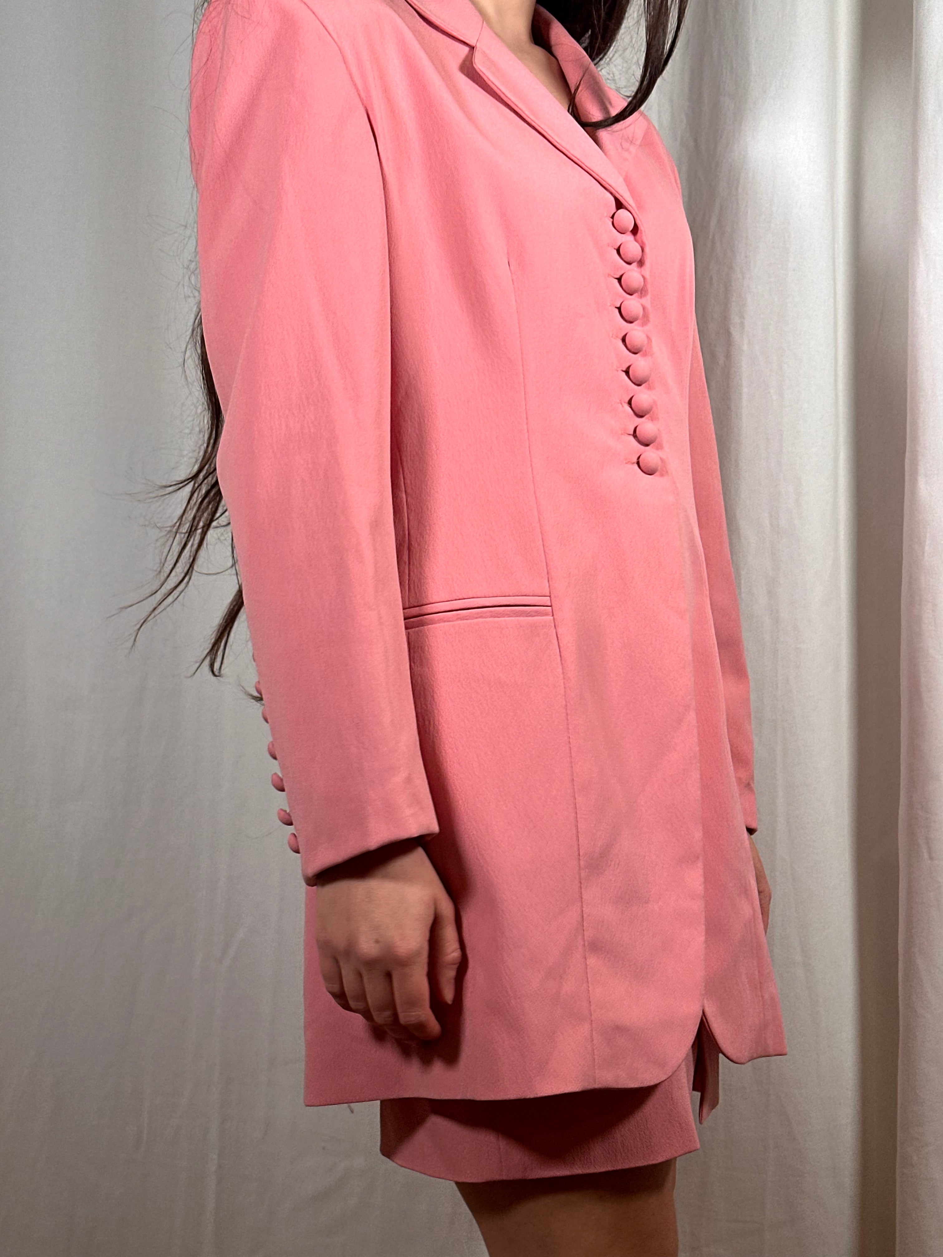 Vintage Baby Pink Co-ord Suit