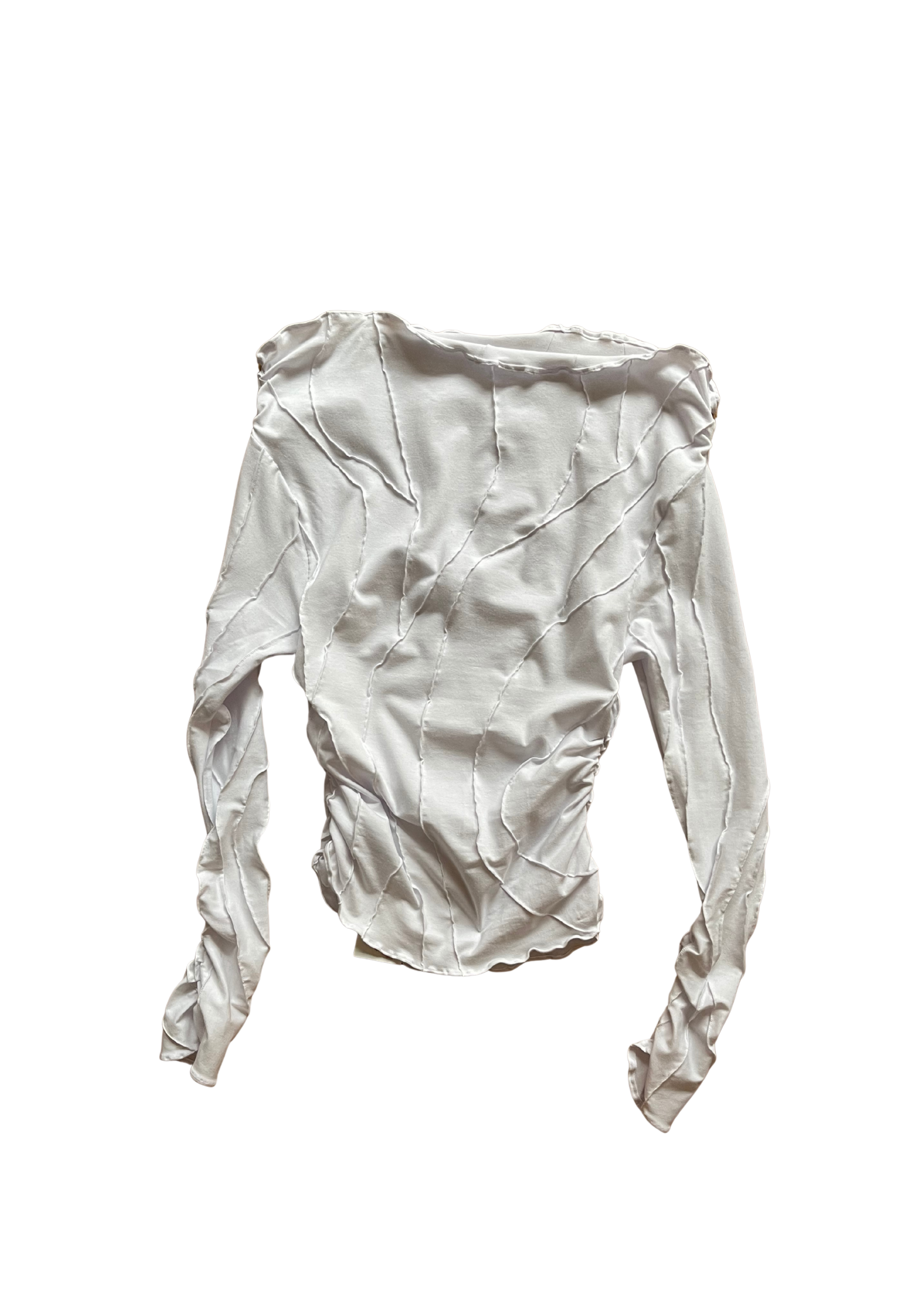 Mariola Homoncik Ruched Top White