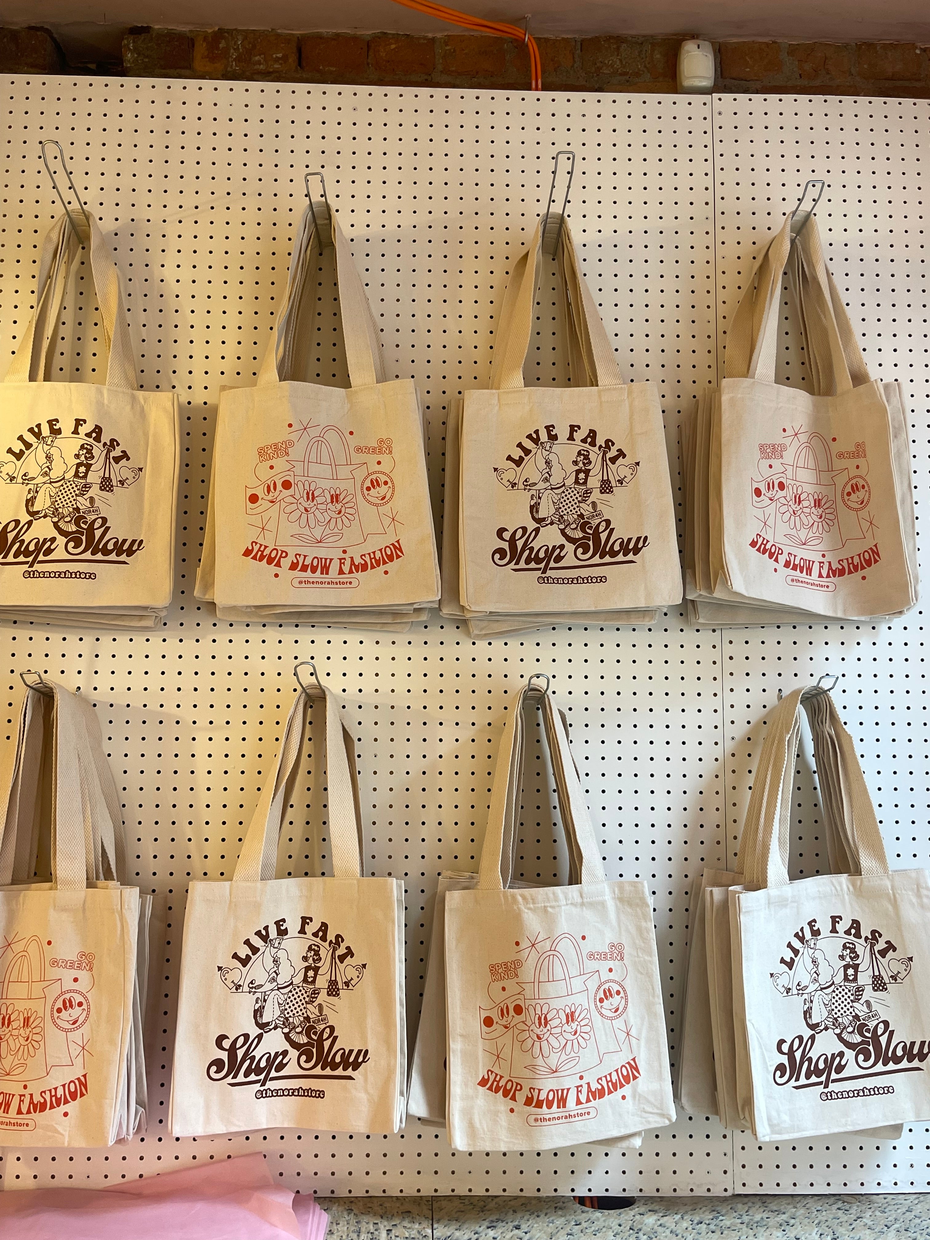 Live Fast Shop Slow Tote