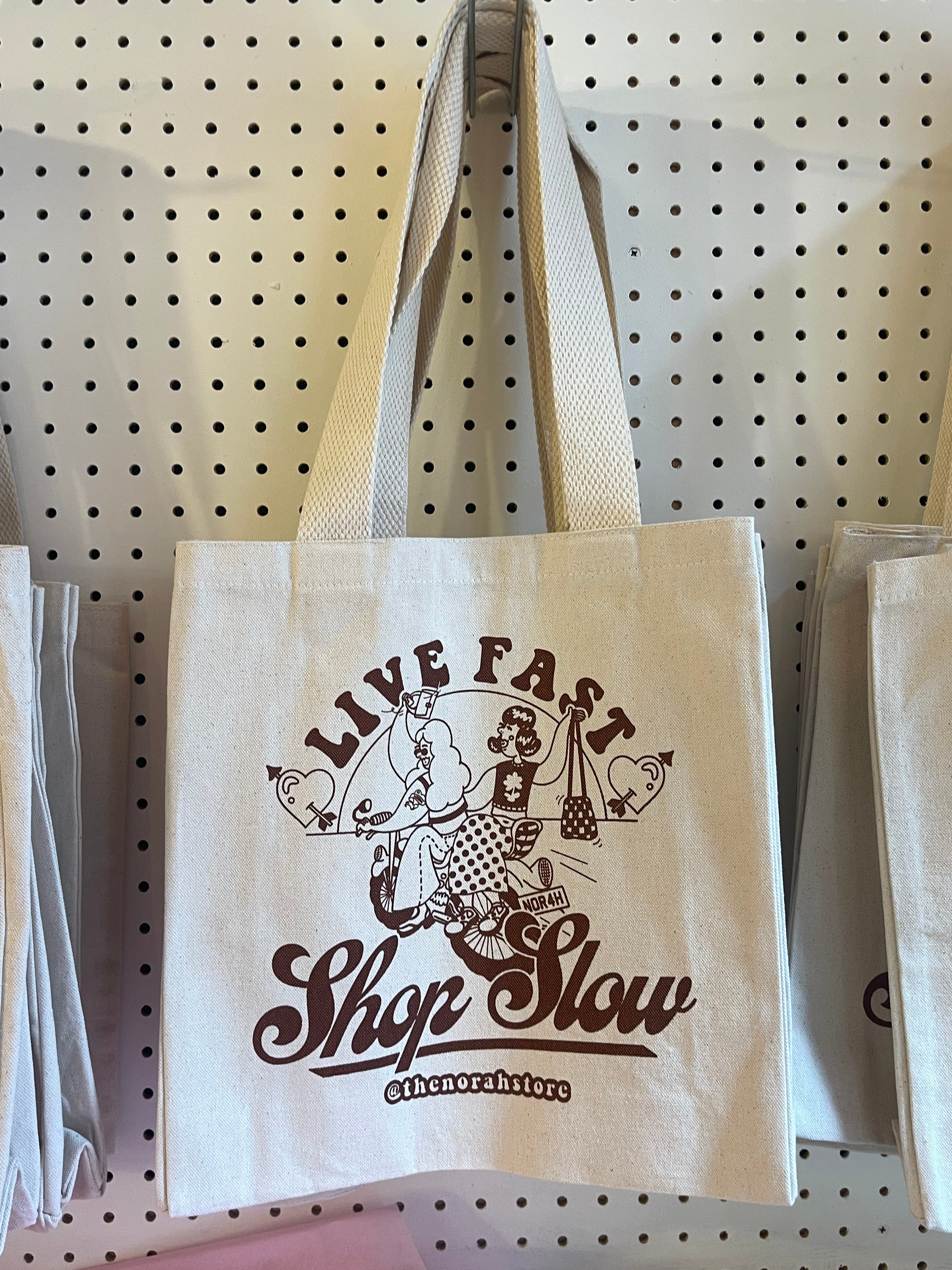Live Fast Shop Slow Tote