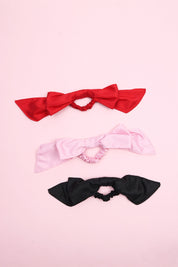 Maddy Bow | Black Satin